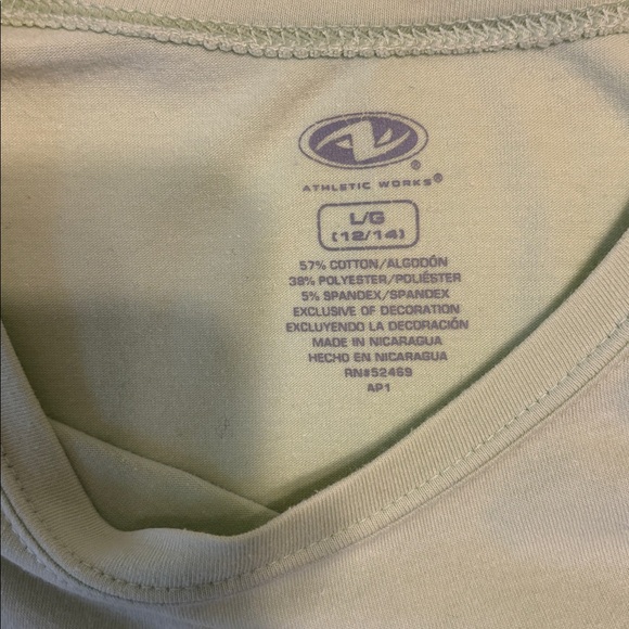 Athletic Works Mint Green Short Sleeve Tee - Picture 2 of 4